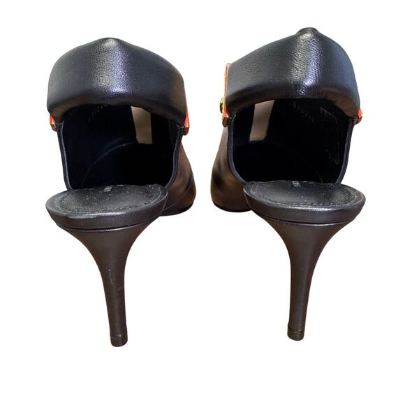 Louis Vuitton Calf Leather Allure Slingback Pumps in Black Size 39.5 / US 9.5 - Picture 10 of 12